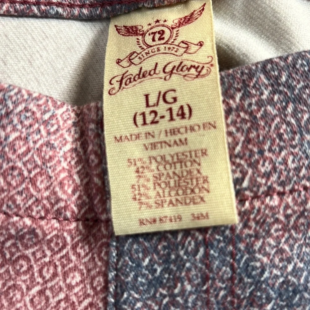 Faded Glory Capri Jegging Size L/G (12-14) - Picture 4 of 5